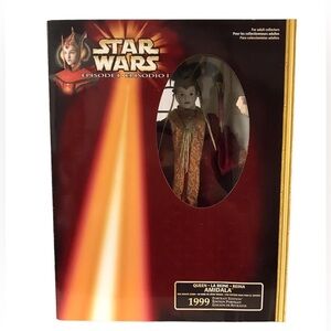 STAR WARS EPISODE I QUEEN AMIDALA RED SENATE GOWN 1999 PORTRAIT EDITION NIB